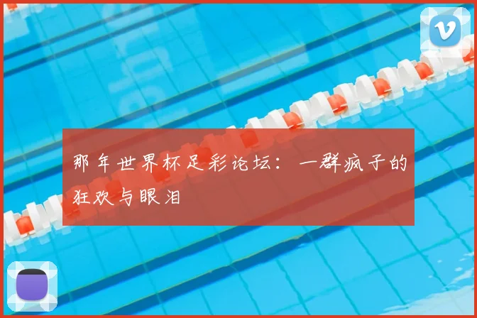 那年世界杯足彩论坛：一群疯子的狂欢与眼泪